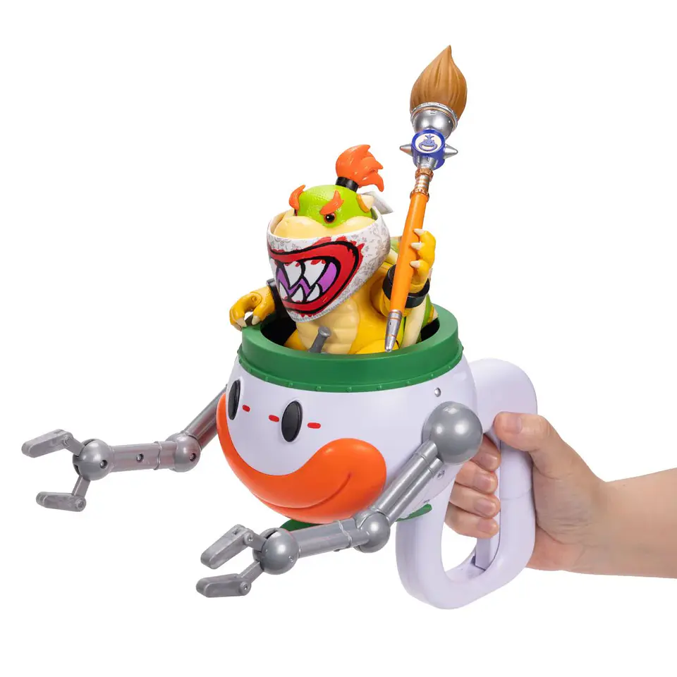 Super Mario Galaxy, Set Bowser Jr con Clowncar Figura 13 Cms 3