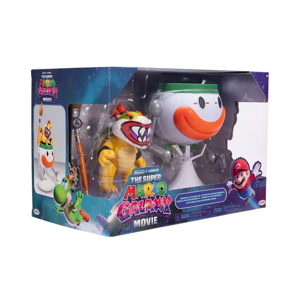 Super Mario Galaxy, Set Bowser Jr con Clowncar Figura 13 Cms 1