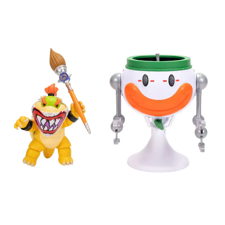 Super Mario Galaxy, Set Bowser Jr con Clowncar Figura 13 Cms 2