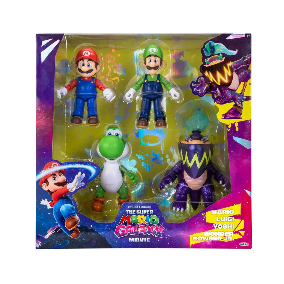 Super Mario Galaxy, Pack 4 Figuras 13 Cm 1