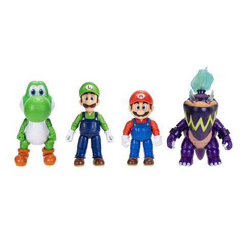 Super Mario Galaxy, Pack 4 Figuras 13 Cm