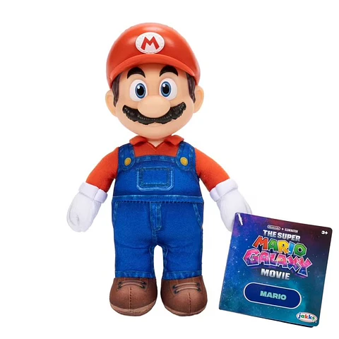 Super Mario Galaxy, Peluche Mario Con Cabeza Plastica 23 Cm