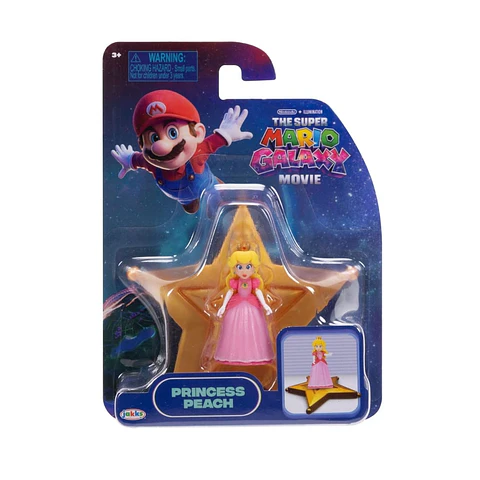 Super Mario Galaxy, Mini Princesa Peach Figura 4 Cm