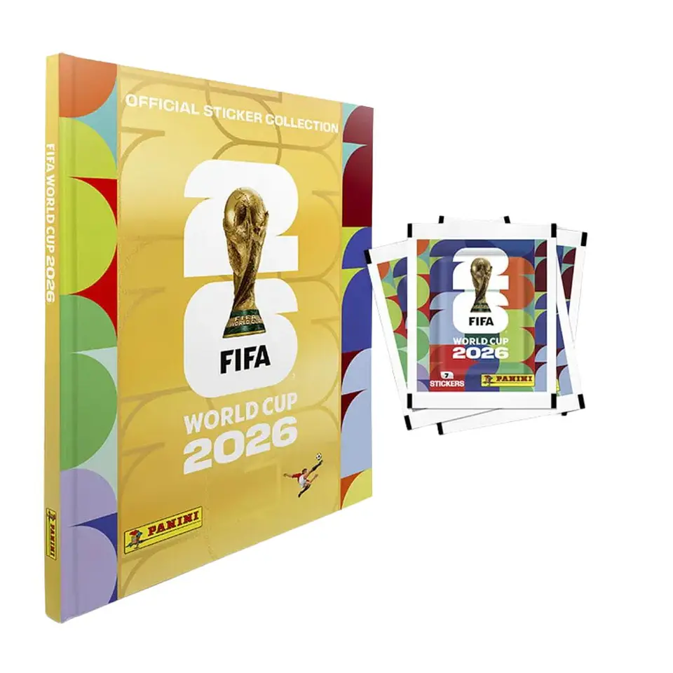 Álbum Tapa Dura Oro FIFA World Cup 2026 + 5 sobres 1