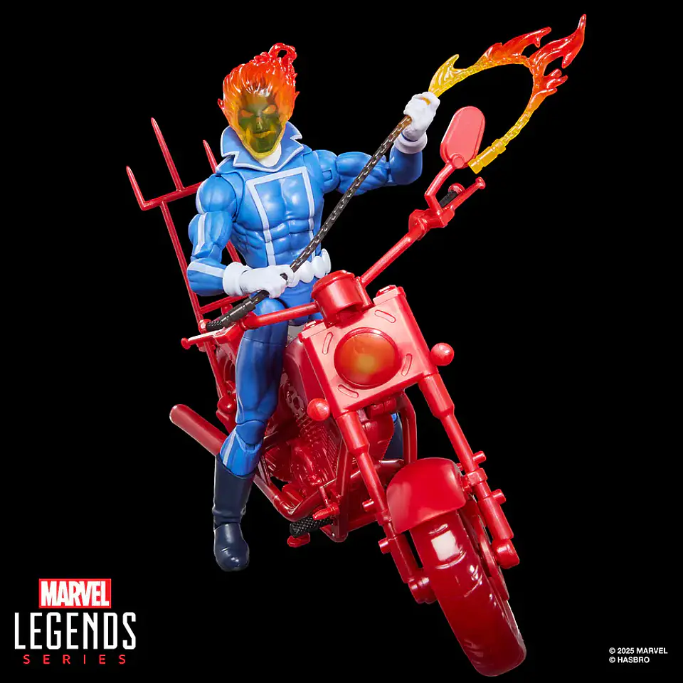 Marvel Legends Series Ghost Rider Johnny Blaze With Motorcycle 4
