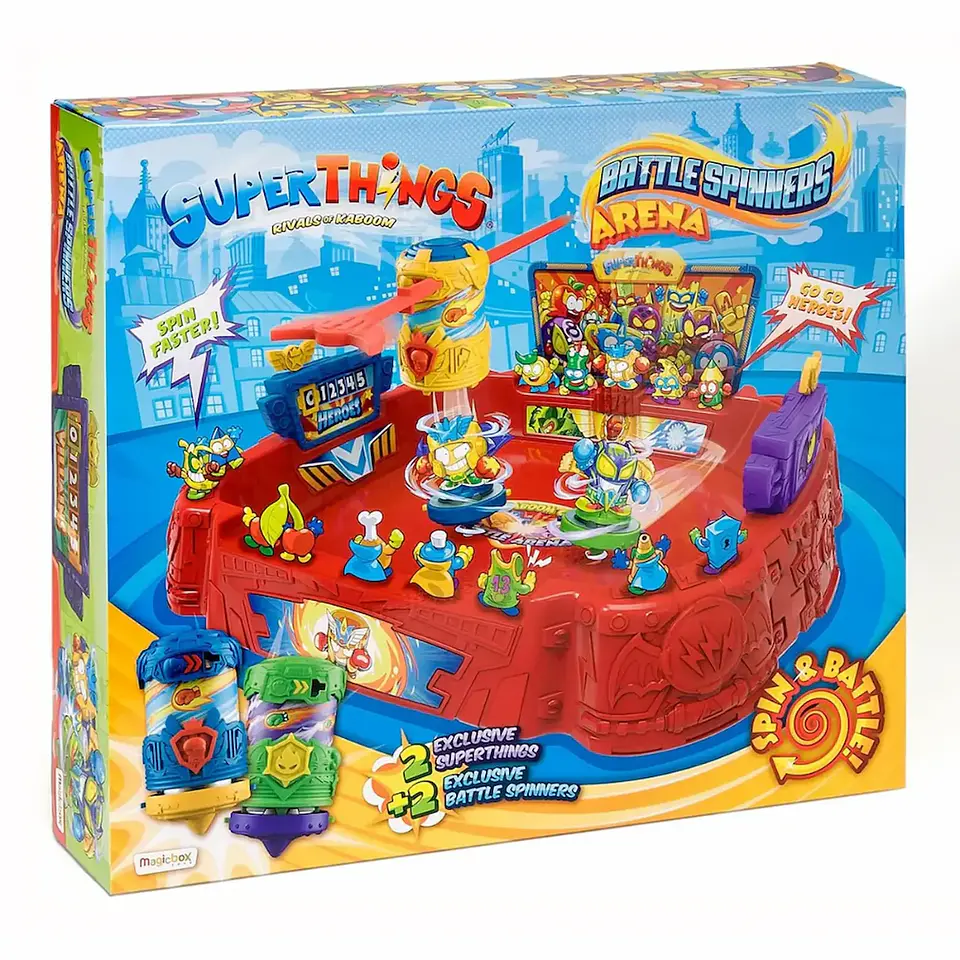 Superthings Battle Spinners Arena con Figuras 1