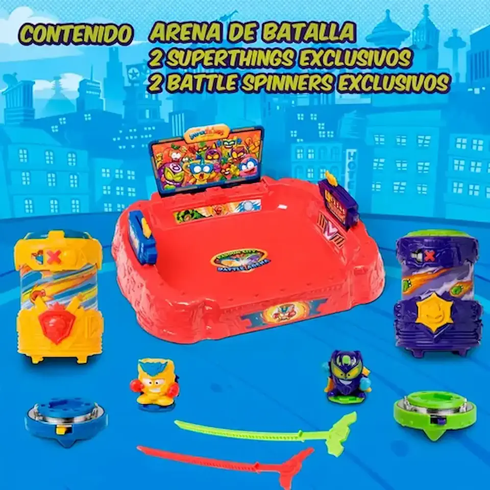 Superthings Battle Spinners Arena con Figuras 3