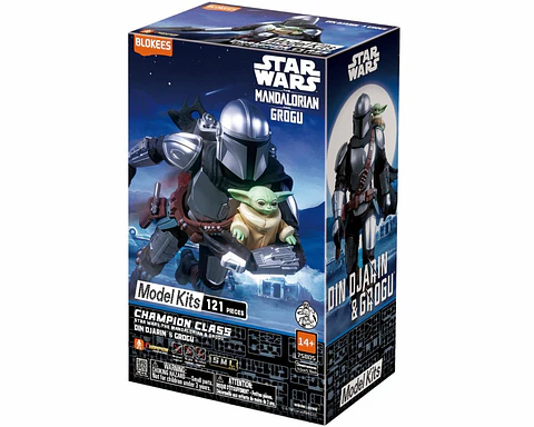The Mandalorian & Grogu, "Star Wars" - Champion Class - Blokees