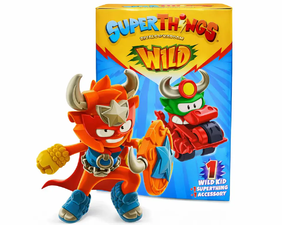 SuperThings Wild Kid Silverhorn con SuperThing y Accesorio 1
