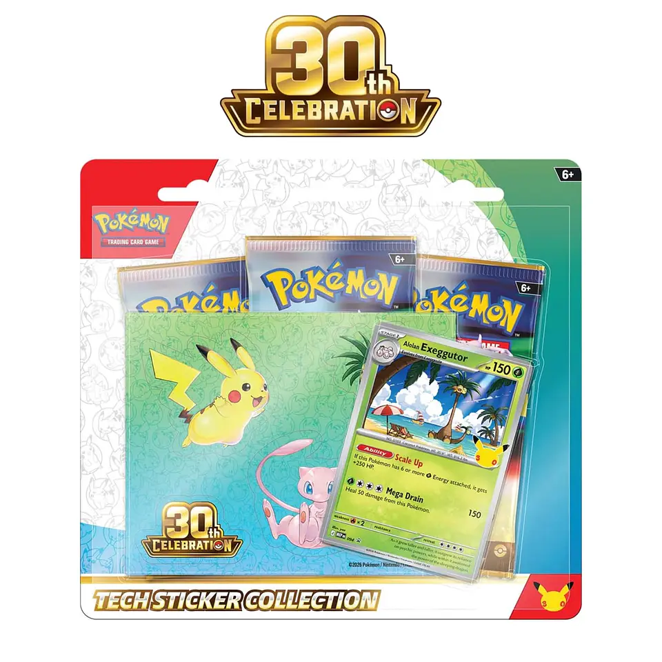 Pokemon Tech Sticker Collection 30th Celebration - Eggutor Inglés 1