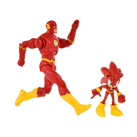 Set 2 Figuras - Sonic & Flash - Sonic Dc Comics