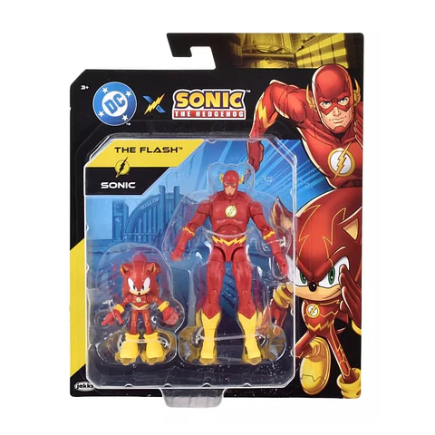 Set 2 Figuras - Sonic & Flash - Sonic Dc Comics