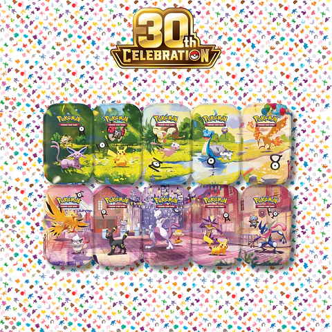 Pokemon Mini Tin 30th Celebration - Español