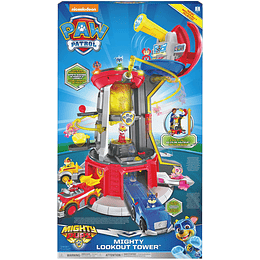 Torre Lookout Mighty Pups con Luces y Sonidos de Paw Patrol