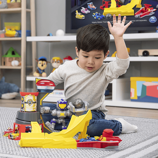 True Metal Mighty Meteor con vehículo exclusivo Chase escala 1:55