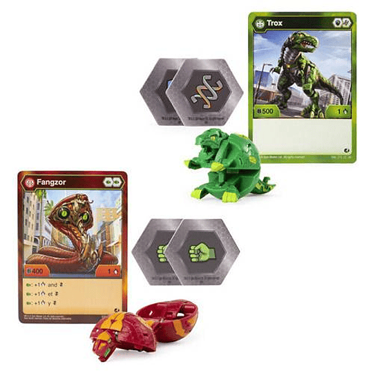 Trox VS Fangzor Bakugan Brawler 2-Pack