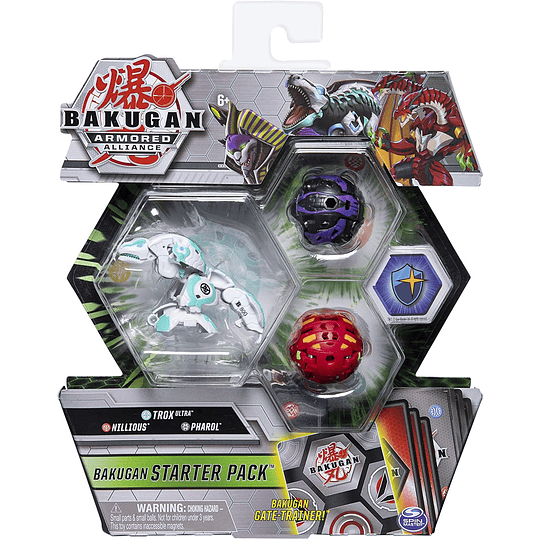 Trox Ultra, Nillious, pharol Bakugan Armored Alliance Starter Pack S2