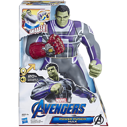 Hulk Puño Poderoso más de 20 frases y sonidos 