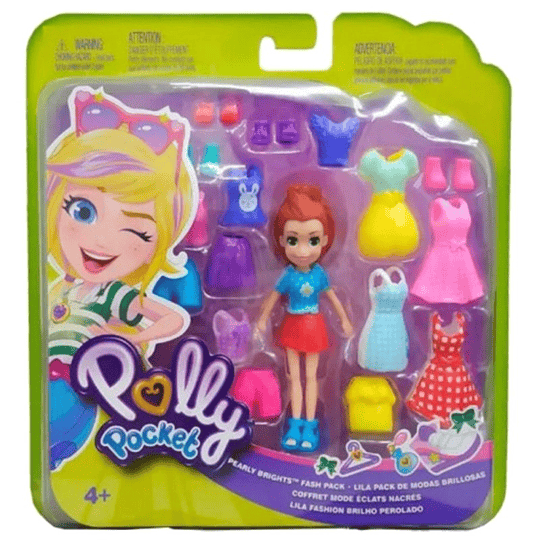 Lila Polly Pocket moda Brillosa
