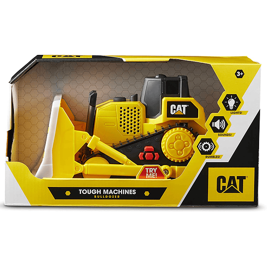 CAT - Bulldozer, Maquinaria de construcción con luces y sonidos