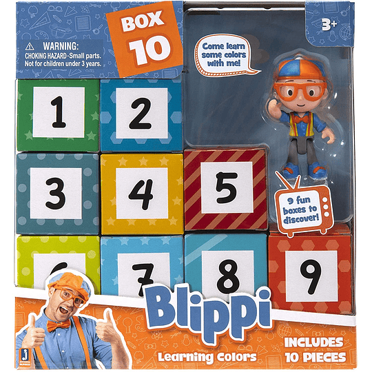 Blippi Caja sorpresa Colores de aprendizaje