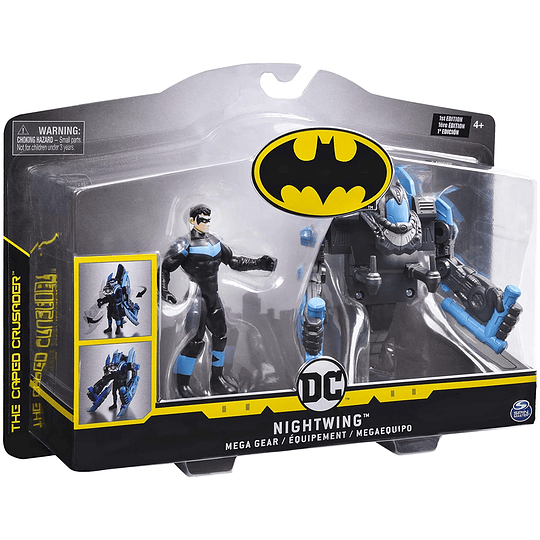 Batman, figura de acción de lujo Mega Gear con armadura transformadora