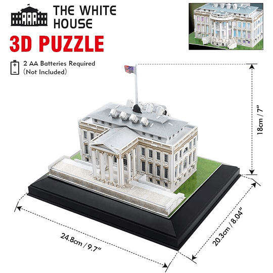  Casa Blanca Puzzle 3D Led CubicFun