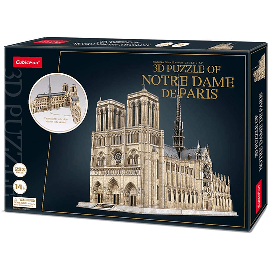 Notre Dame de Paris Puzzle 3D CubicFun