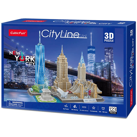 New York CityLine Puzzle 3D CubicFun 
