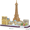 Paris Torre Eiffel Puzzle 3D CubicFun