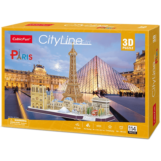 Paris Torre Eiffel Puzzle 3D CubicFun