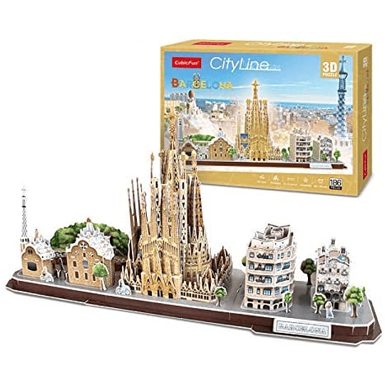 Barcelona Puzzle 3D CubicFun 