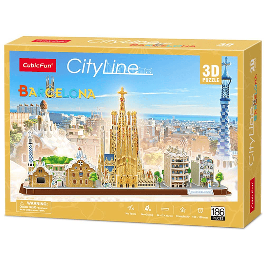 Barcelona Puzzle 3D CubicFun 