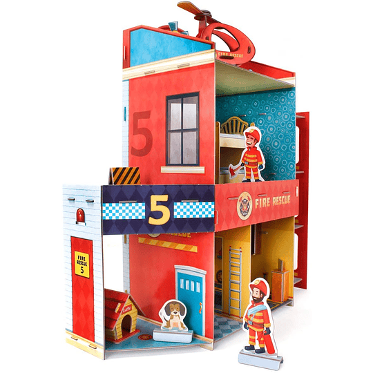 Fire Rescue Puzzle 3D CubicFun