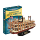 Mississipi Barco de Vapor Puzzle 3D CubicFun