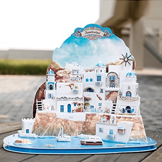 Santorini Island Puzzle 3D Cubicfun