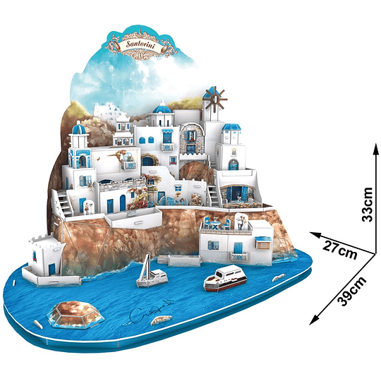 Santorini Island Puzzle 3D Cubicfun
