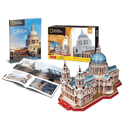 Catedral de San Pablo Londres Puzzle 3D National Geographic CubicFun