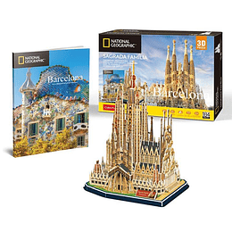 Sagrada Familia Barcelona Puzzle 3D National Geographic CubicFun