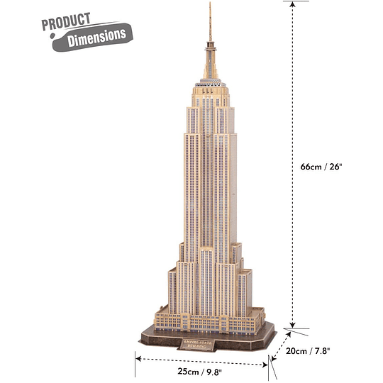 Empire State Building New York Puzzle 3D National Geographic CubicFun