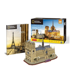 Notre Dame de París Puzzle 3D National Geographic CubicFun
