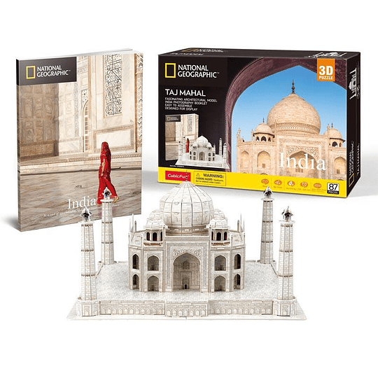 Taj Mahal India Puzzle 3D National Geographic CubicFun