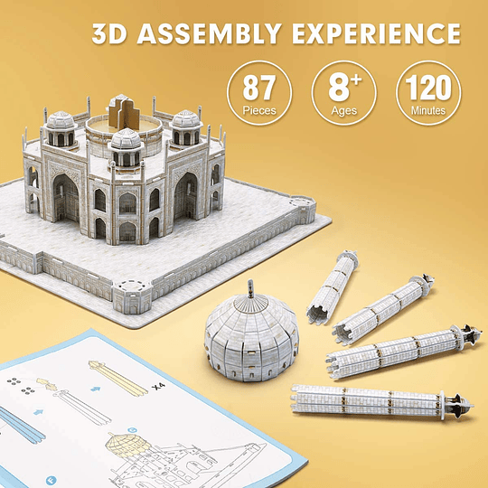 Taj Mahal India Puzzle 3D National Geographic CubicFun