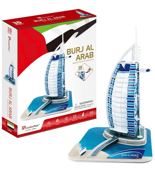 Dubai Burj al Arab Puzzle 3D CubicFun