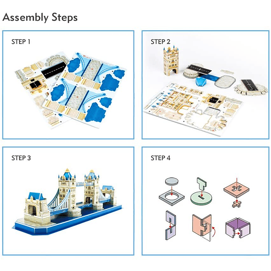 Tower Bridge Londres Puzzle 3D CubicFun