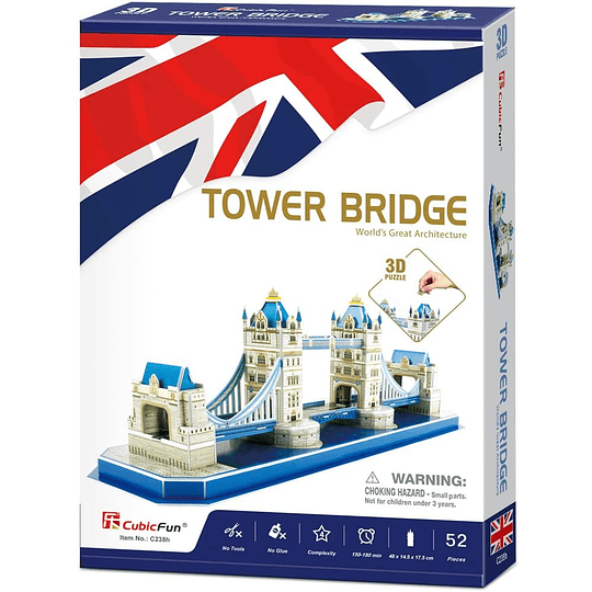 Tower Bridge Londres Puzzle 3D CubicFun