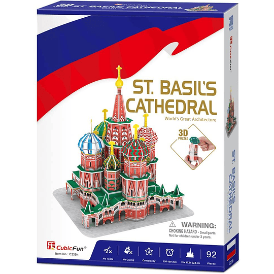 St. Basil's Cathedral Russia Puzzle 3D CubicFun