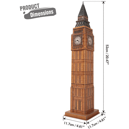 Big Ben Londres Puzzle 3D CubicFun