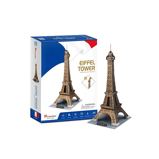 Torre Eiffel Paris Puzzle 3D CubicFun