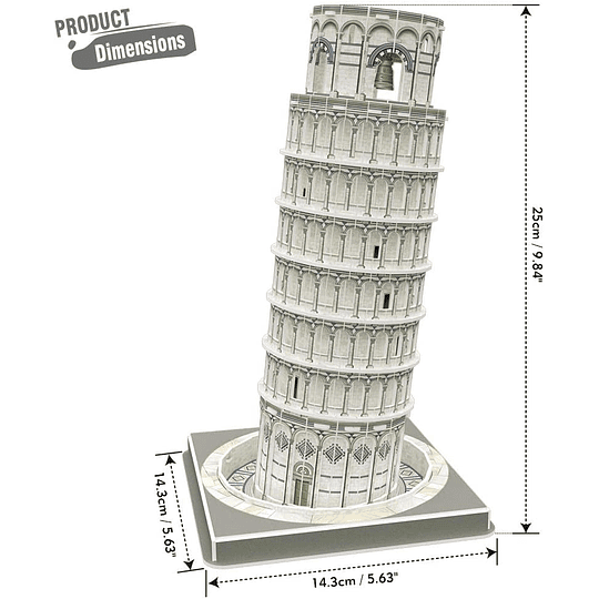 Torre de Pisa Puzzle 3D CubicFun